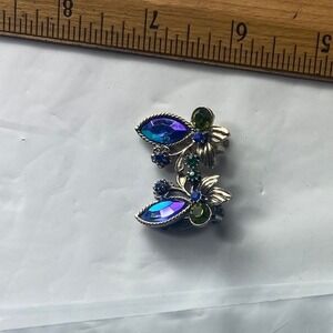 Sparkly Bee Rhinestone Earrings Blue‎ Green Crystal Dangle Women Statement